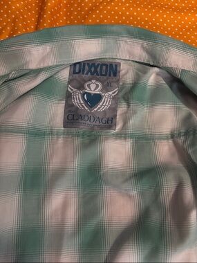 Dixxon The Claddagh Green Plaid women’s shirt